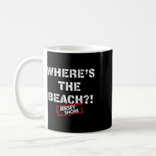 Jersey Shore - Waar is het Strand Koffiemok (Links)