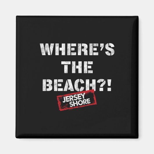 Jersey Shore - Waar is het strand  Magneet (Voorkant)