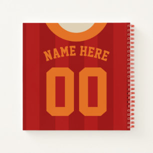  Jersey Sjabloon notebook Soccer Footy Notitieboek