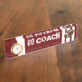 Jersey Sports Coach Team Kantoor Nummer Vrede Lief Naambordje (Zijkant)