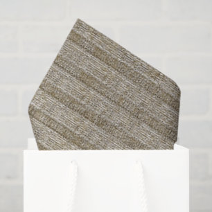 Jersey Streep Brei Patroon in Zachte Beige Tissuepapier