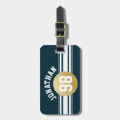 Jersey Stripes Name Bagagelabel (Voorkant verticaal)