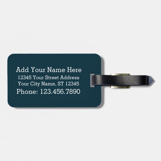 Jersey Stripes Name Bagagelabel (Achterkant horizontaal)