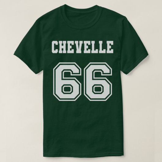 Jersey Style Chevelle 66 1966 Old School Muscle Ca T-shirt (Design voorkant)