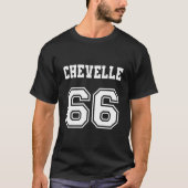Jersey Style Chevelle 66 1966 Old School Muscle Ca T-shirt (Voorkant)