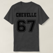 Jersey Style Chevelle 67 1967 Old School Muscle Ca T-shirt (Design voorkant)