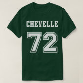 Jersey Style Chevelle 72 1972 Old School Muscle Ca T-shirt (Design voorkant)