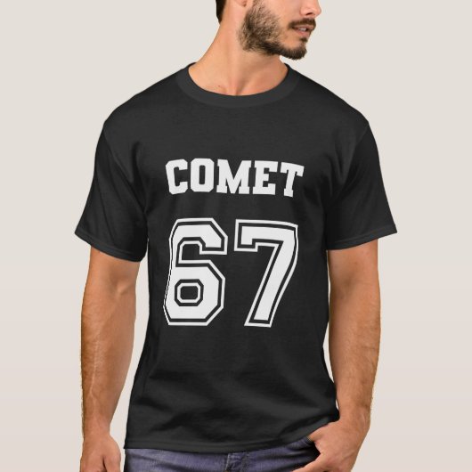 Jersey Style Comet 67 1967 Old School Spierauto T-shirt (Voorkant)