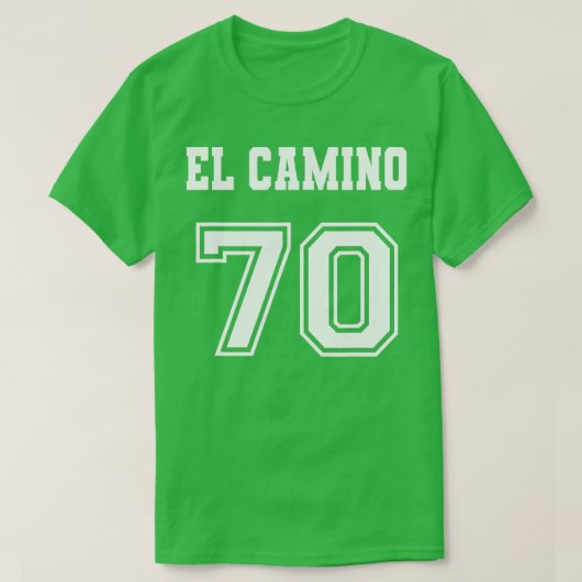 Jersey Style El Camino 70 1970 oude schoolspiraal  T-shirt (Design voorkant)