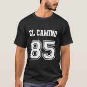 Jersey Style El Camino 85 1985 Oude Schoolspier C T-shirt (Voorkant)