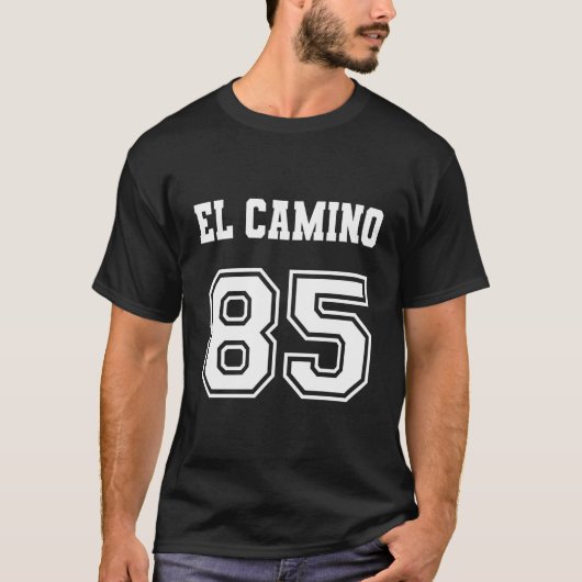 Jersey Style El Camino 85 1985 Oude Schoolspier C T-shirt (Voorkant)