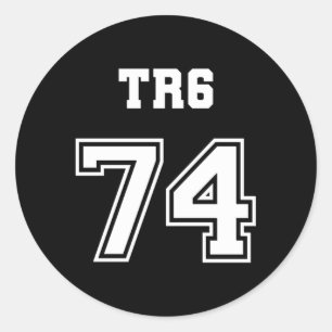 Jersey Style Triumph TR6 74 1974 Brits Engels S Ronde Sticker
