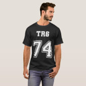 Jersey Style Triumph TR6 74 1974 Brits Engels S T-shirt (Voorkant volledig)