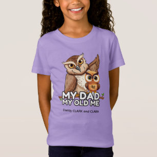 Jersey T-shirt: Mijn vader Mijn oude ik (paarse) T-shirt