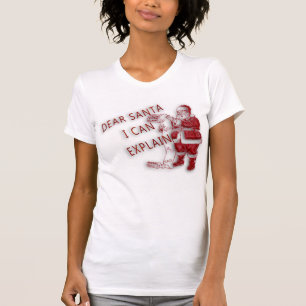 Jersey T-Shirt voor vrouwen met brief aan de Santa
