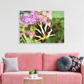 Jersey Tiger Butterfly Canvas Print (Insitu (Woonkamer))