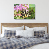 Jersey Tiger Butterfly Canvas Print (Insitu (Slaapkamer))