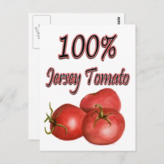Jersey Tomaten 100% Briefkaart (Voorkant / Achterkant)