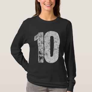 Jersey uniform #10, groot aantal grafisch t-shirt