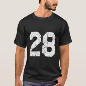 Jersey uniform nummer 28 t-shirt (Voorkant)