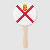 Jersey Vlag Handwaaier (Achterkant)