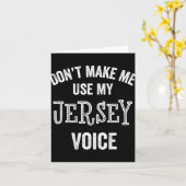 Jersey Voice Accent New Jersey Funny Gift Jerseyan Kaart (Gele Bloem)