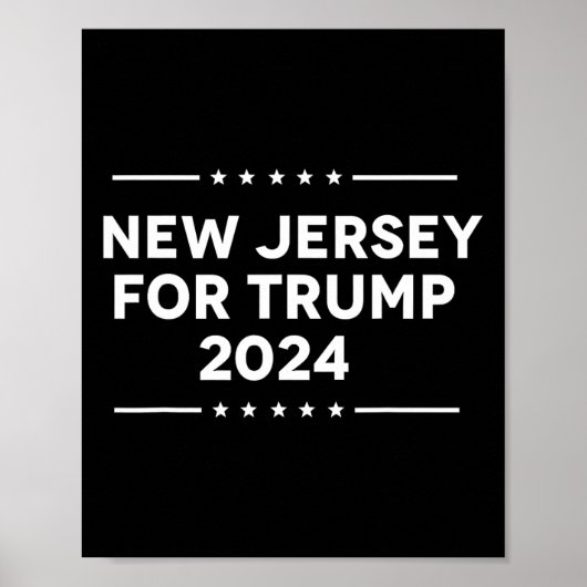Jersey voor Trump 2024 Poster (Voorkant)