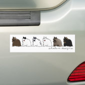 Jersey Wooly Groep Bumpersticker (Op auto)