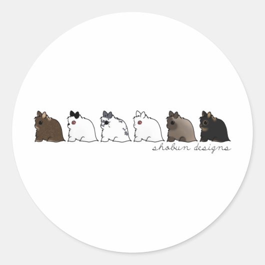 Jersey Wooly Group Ronde Sticker (Voorkant)