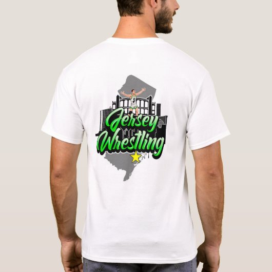 Jersey worstelen T-shirt (Achterkant)