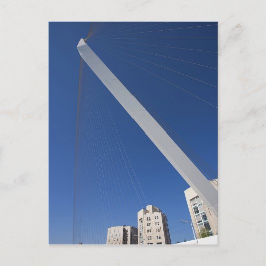 Jerusalem Akkoordenbrug Briefkaart (Voorkant)