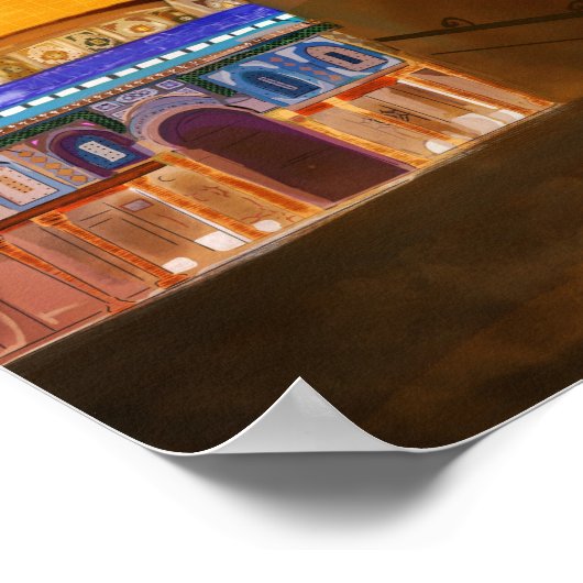 Jerusalem Al-Aqsa moskee Art Board Afdrukken Poster (Hoek)