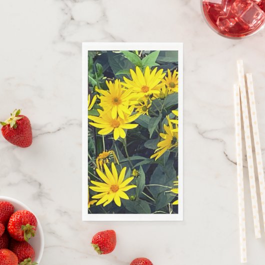 Jerusalem Artichoke Bloempapier servet (Insitu)