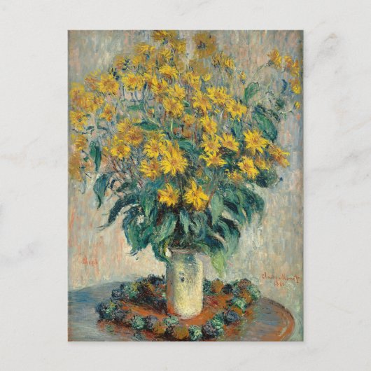 Jerusalem Artichoke Flowers, 1880 (olie op doek) Briefkaart (Voorkant)