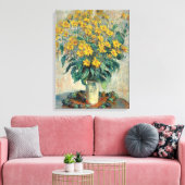 Jerusalem Artichoke Flowers, 1880 (olie op doek) Canvas Afdruk (Insitu (Woonkamer))