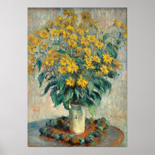 Jerusalem Artichoke Flowers, 1880 (olie op doek) Poster