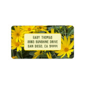 Jerusalem Artichoke Flowers Adresetiketten Etiket (Voorkant)