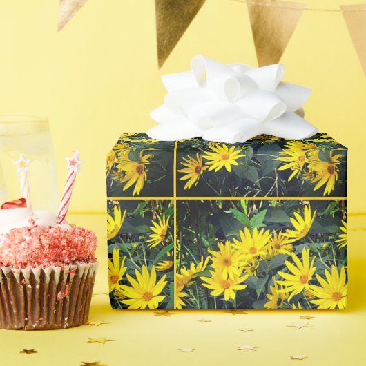 Jerusalem Artichoke Flowers Cadeaupapier (Verjaardagsfeest)