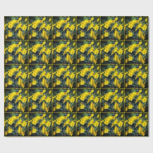 Jerusalem Artichoke Flowers Cadeaupapier (Vlak)