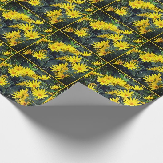 Jerusalem Artichoke Flowers Cadeaupapier (Hoek)