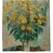 Jerusalem Artichoke Flowers - Claude Monet Douchegordijn (Voorkant)