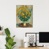 Jerusalem Artichoke Flowers, Claude Monet Fine Art Poster (Thuiskantoor)