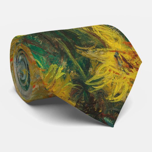 Jerusalem Artichoke Flowers - Claude Monet Stropdas (Opgerold)