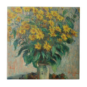Jerusalem Artichoke Flowers - Claude Monet Tegeltje