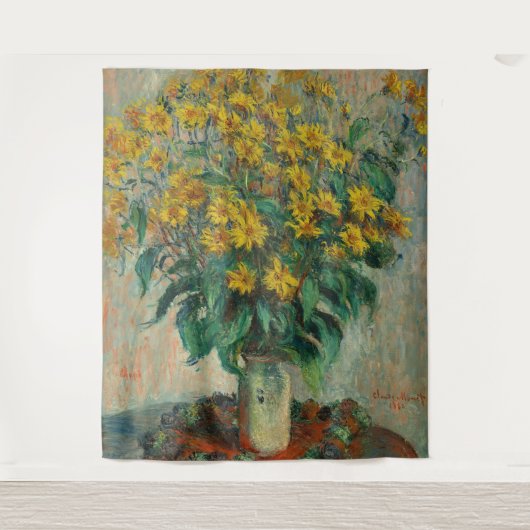 Jerusalem Artichoke Flowers - Claude Monet Wandkleed (Voorkant)
