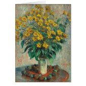 Jerusalem Artichoke Flowers door Claude Monet (Voorkant)