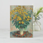 Jerusalem Artichoke Flowers door Claude Monet (Staand voorkant)
