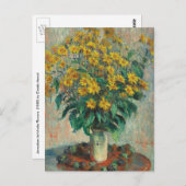 Jerusalem Artichoke Flowers door Claude Monet Briefkaart (Voorkant / Achterkant)