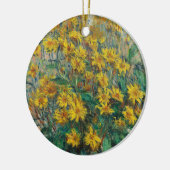 Jerusalem Artichoke Flowers door Claude Monet Keramisch Ornament (Links)