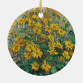 Jerusalem Artichoke Flowers door Claude Monet Keramisch Ornament (Achterkant)